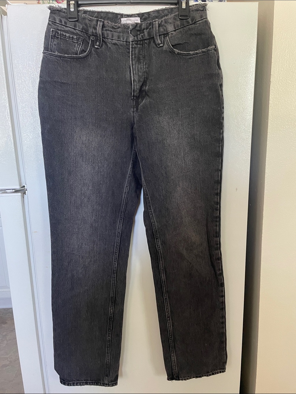 Good American 6/28 Cotton Black Washed Denim Jeans Everyday‎ Classic
